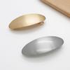 European & American Style Metal Oval Spring Clip: Versatile Retro Hair Accessory for Women's Ponytail or Half-Up Styles