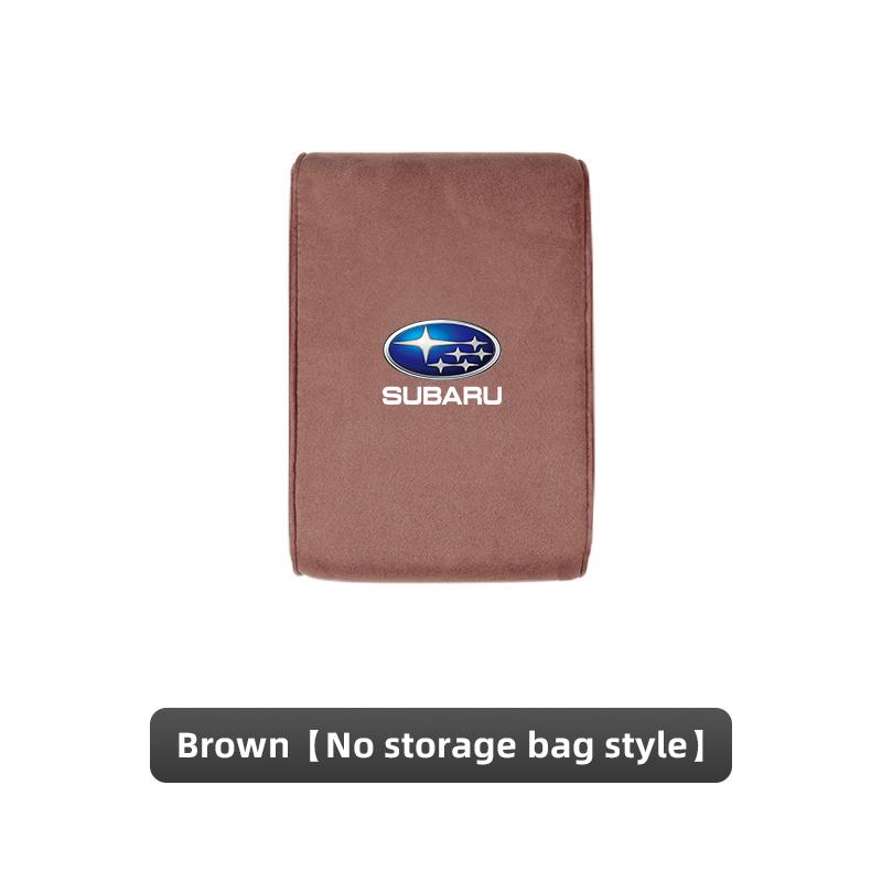 Suede Car Interior Armrest Box Mat Center Console Accessories For Subaru STI Forester Impreza Legacy Outback XV BRZ WRX Tribeca mfi1