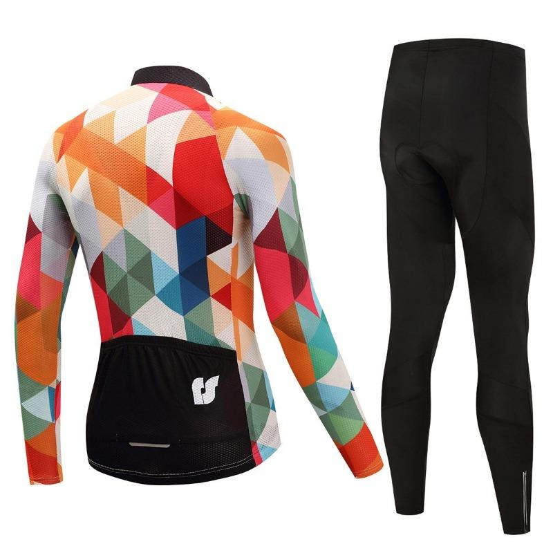 Riding Bicycle Jerseys Cycling Clothing Set Men/Women Long Sleeve Bicycle Clothes Suit