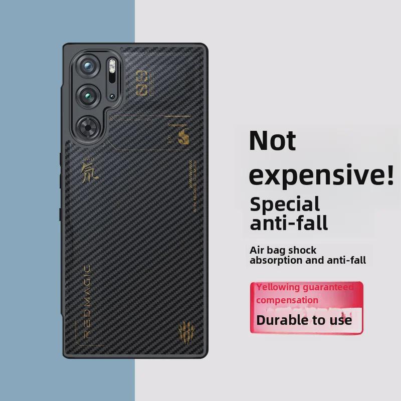 Red Magic 9 Pro/9S Pro+ Anti-Frosted Heat Dissipation Magnetic Case - Transparent with Wallet Feature