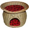 Lettiera per gatti rattan vimini casa quattro stagioni cuccia cane piccolo teddy tappetino lettiera animale domestico rimovibile e lavabile