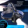 Rechargeable LED Head-Mounted Fishing Light - Super Bright, Waterproof, Induction Activated, with Telescopic Zoom
