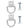 Trailer Tie Down Hook Heavy Duty Screw Fixed 10mm Thickness High Strength Steel Truck Cargo Tie Down Hook