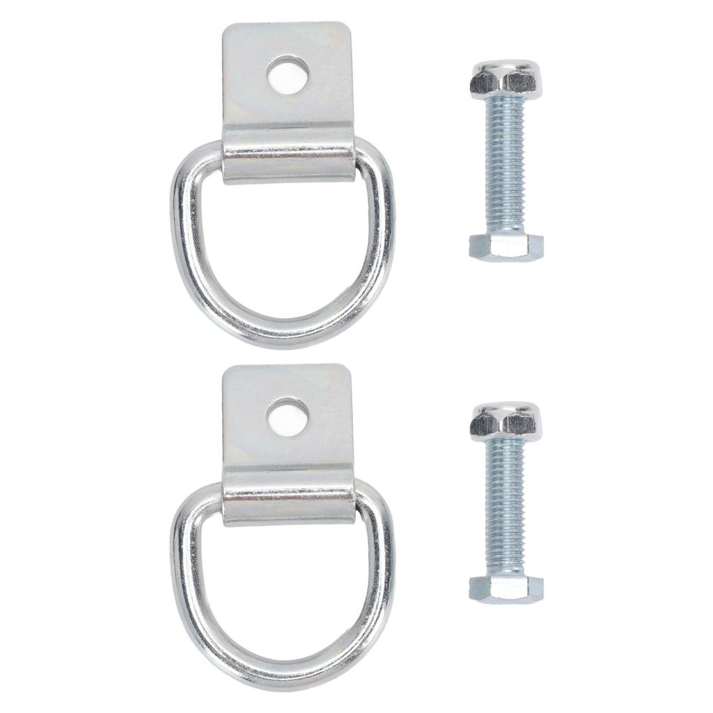 Trailer Tie Down Hook Heavy Duty Screw Fixed 10mm Thickness High Strength Steel Truck Cargo Tie Down Hook