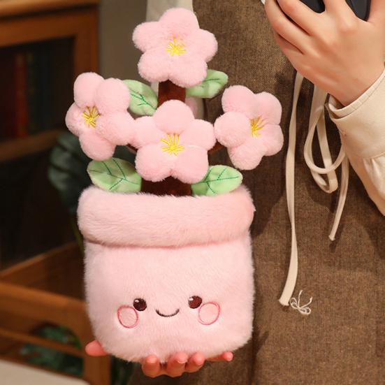 Cute Plush Vast Flower Bouquet Soft Skin-Friendly Plush Plant Doll Cute Healing Flower