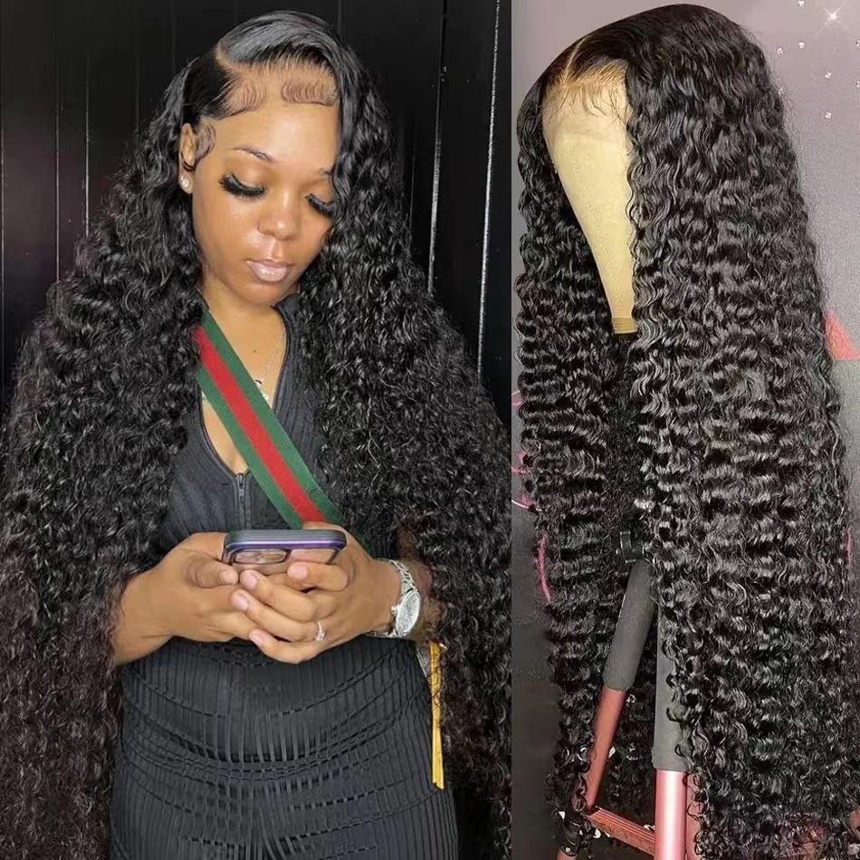 Small Curly Wig European American Women's Fluffy African Hair Winding Tube High Temperature Silk Short