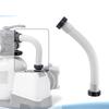 Tubo Piscina in PE Diametro 1,5" per Collegamento Pompa Filtro Intex, Lunghezza 40 cm