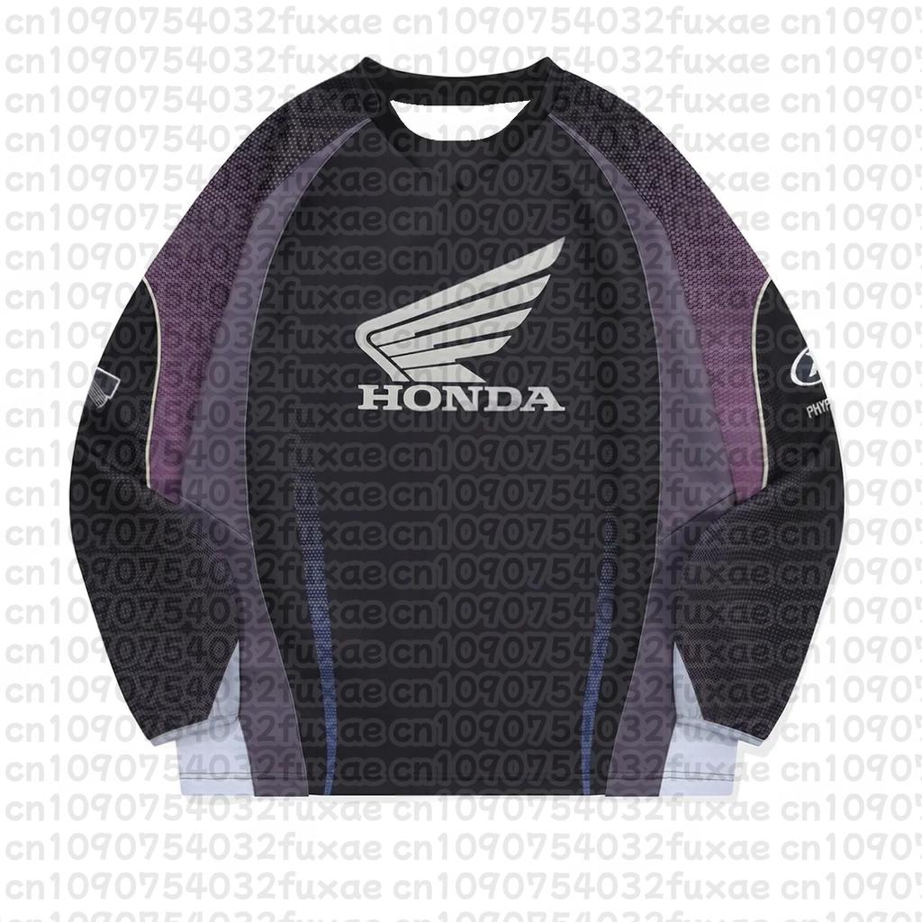 Honda Motorcycle Sports Shirt Long Sleeved Cycling Shirt Breathable Bicycle Racing Equipment Comfortable Off-road Motorcycle Top