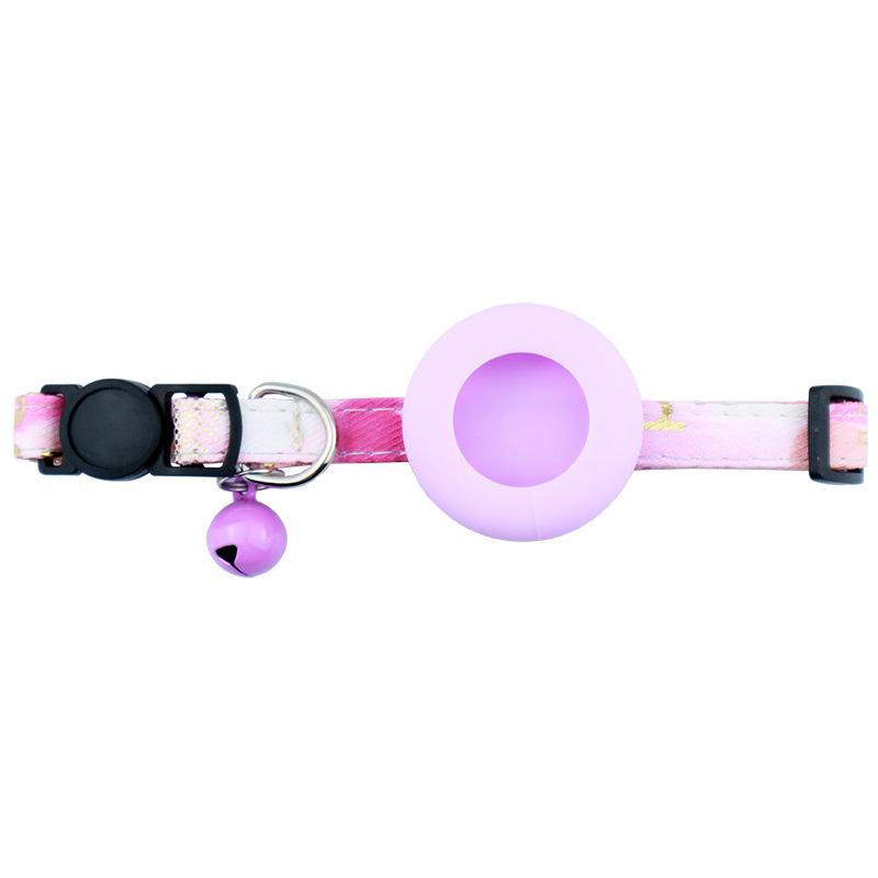 

Airtag Cat Collar,Adjustable Collar for Cat with Safety Buckle and Waterproof Air Tag Holder Cat Collar,for Cat Dog Kitten Puppy фиолетовый