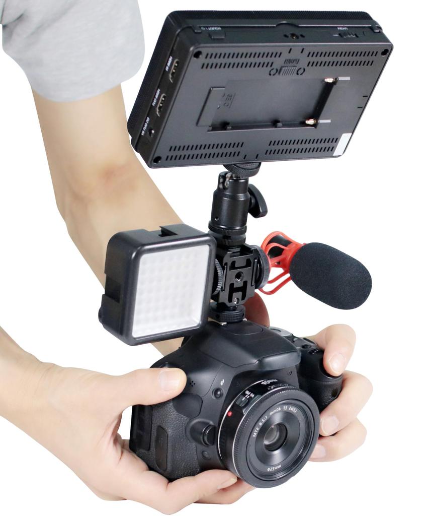 3 Cold Shoe Mount Adapter Hot Shoe Screw with Tripod Camera Photography Photography Support Device with Shoe Mount Hole & 1/4" Hole, Accessory,