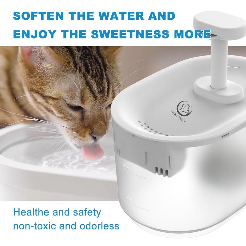 Els pet Ultra Quiet Dog-Fountains 118oz Smart Cat Water Fountain with Auto Power Off Wireless Water Pump (Water Fountain, 3.5 L)