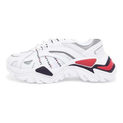 Electrove Cuero Retro Cómodo Versátil Zapatillas Bajas Zapatos de Papá Mujer zapatilla Blanco Rojo Negro 5RM01250-125