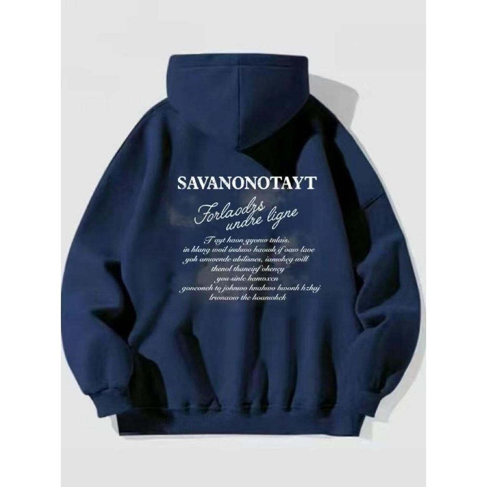 Retro American Hoodie Couple with Hooded Jacket Ladies Autumn and Winter New Casual and Comfortable Sweatshirt