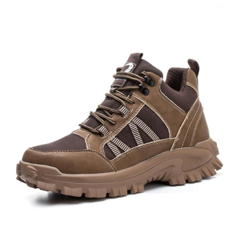 Spring/Autumn New 2024 Fashion Labor Boots For Men Waterproof Steel Toe Cap Safety Work Shoes Sneakers Male Footwear