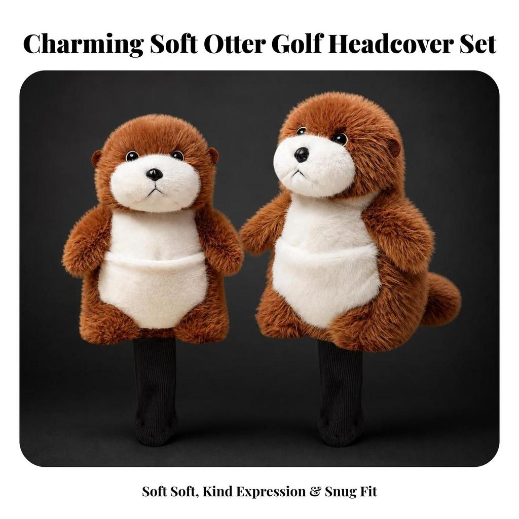 Otter Golf Headcover Novelty Animal Club Cover Adorable for Golfers