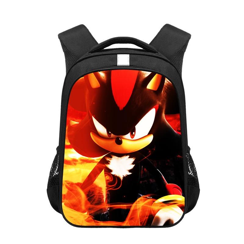 New Sonic Children's Backpack For Boys And Girls Cartoon Trendy School Bag Medium Size 20-35l Capacity