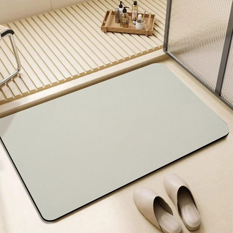Quick-Dry Diatomaceous Earth Bathroom Mat - Soft, Water-Absorbent, Anti-Slip Floor Mat for Toilets & Entrances
