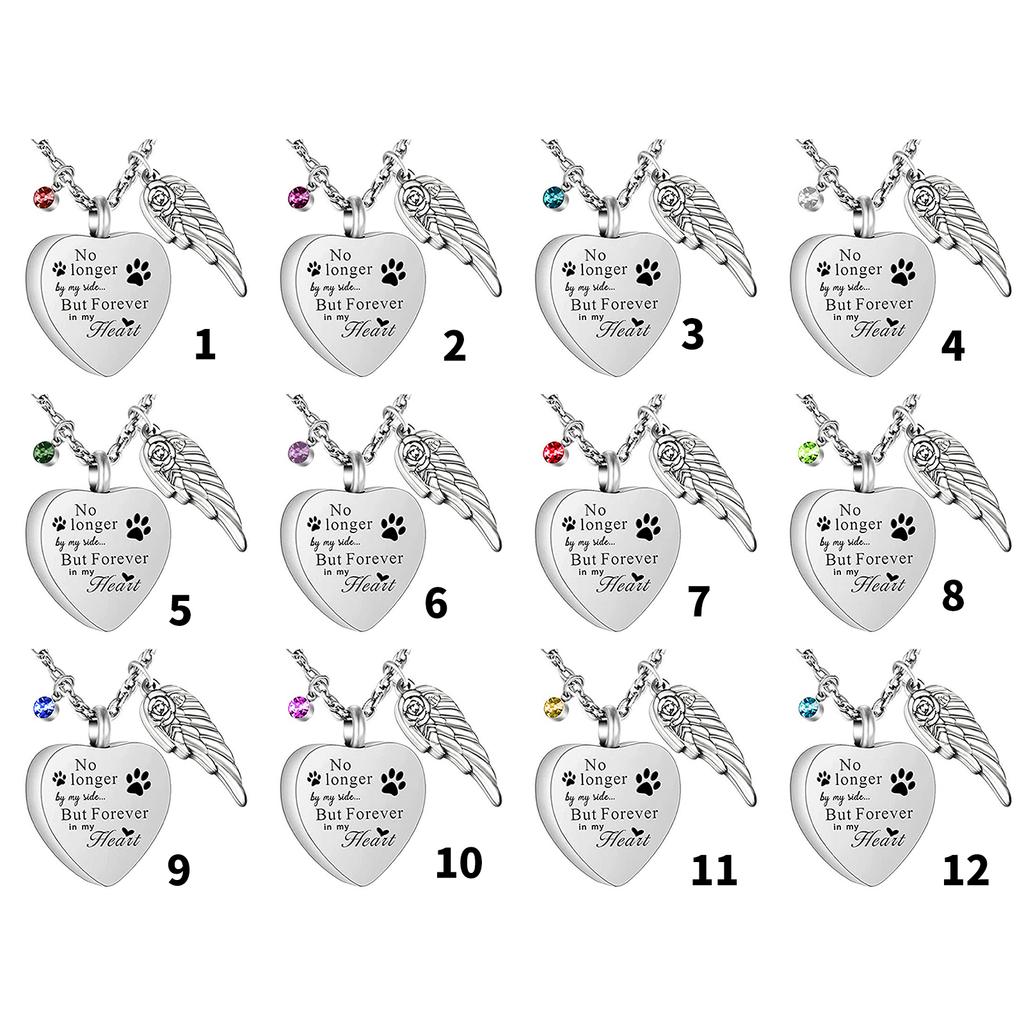 Sturdy Stainless Steel Heart Wing Locket Necklace for Ashes or Perfume Sentimental Keepsake for Memories Daily Use