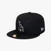 New Era Mlb La Dodgers Cappellino Fitted Basic Outline Nero 11941970