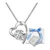 [EVER FLAWLESS] Women's Moissanite Heart Necklace, Reward for Yourself, Gift for Girlfriend, Birthday, Christmas, Anniversary