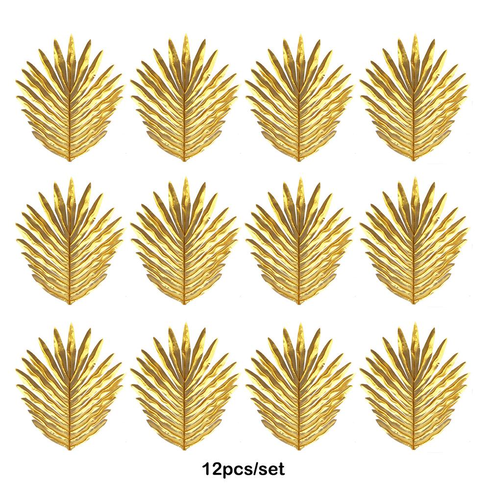 Artificial Tropical Palm Leaves Safari Jungle Decorations Hawaiian Luau Party Leaf Home Table Decor Wedding Birthday Fake Plants