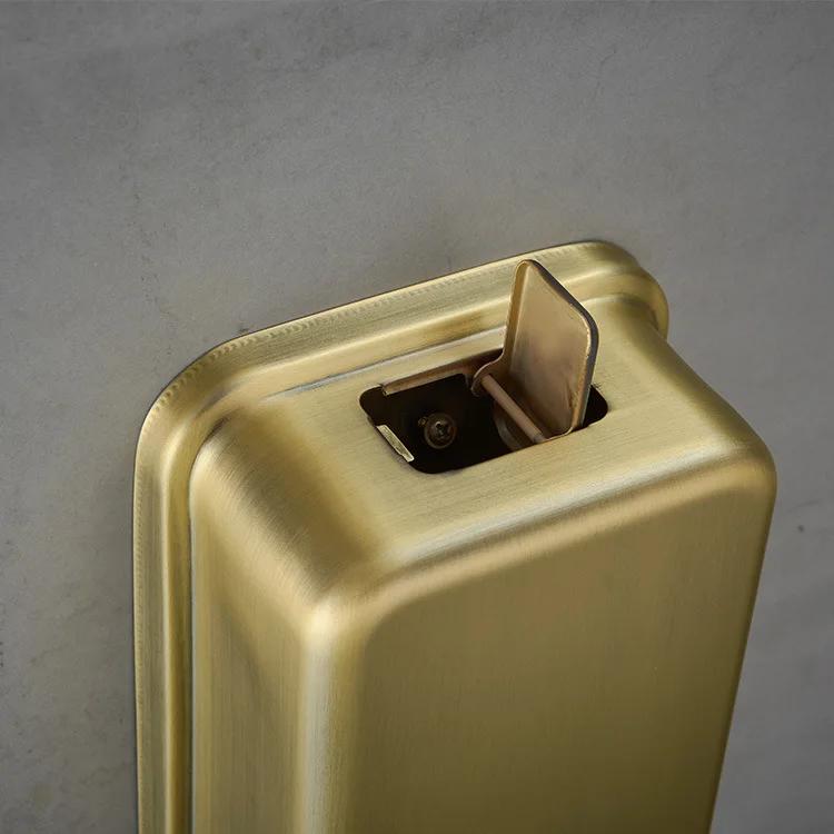 Black 304 Stainless Steel Bathroom Liquid Soap Antique Shampoo Dispenser Gold Polished Wall Mounted Bathroom Accessories