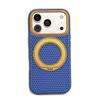 Honeycomb rotating magnetic suction bracket is suitable for iPhone18promax mesh cooling mobile phone case Apple 17 anti-drop PC.