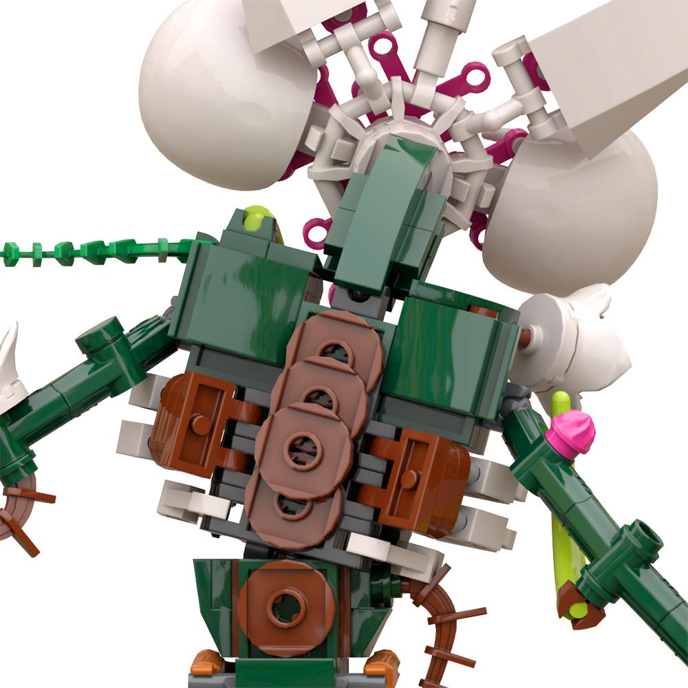 34CM GSBAN MOC Movie Strange Chomper Orchid Monster 419 Pieces of Building Blocks Children's Toys Educational Toys Holiday Gifts