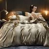 Pure 100% Silk Bedding Set Luxury Soft Bed Sheet with Duvets Pillowcases TCover Bed Set for Home Quality King Size Bedding Sets