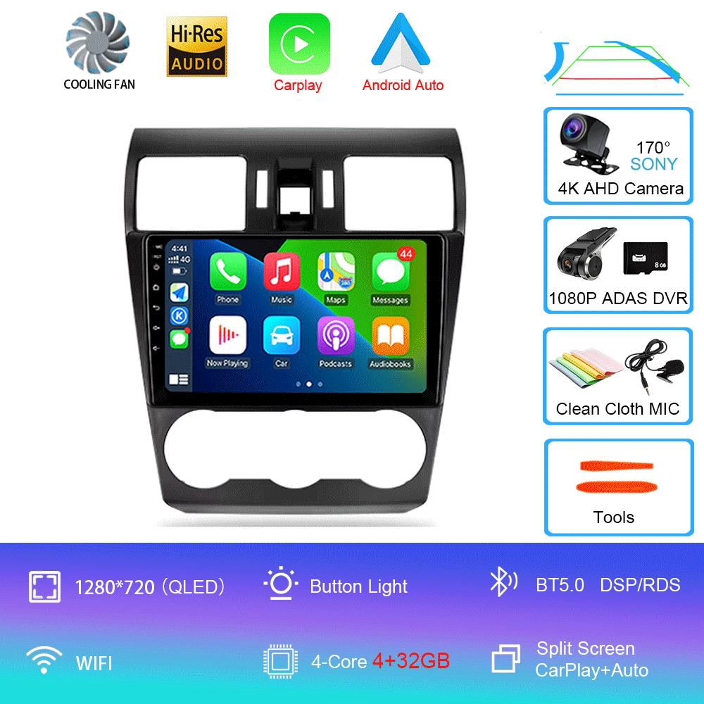 Android 14 Video Player Car Radio For Subaru Forester 4 SJ 2012 - 2015 Multimedia Navigation Stereo GPS No 2din 2 Din Dvd