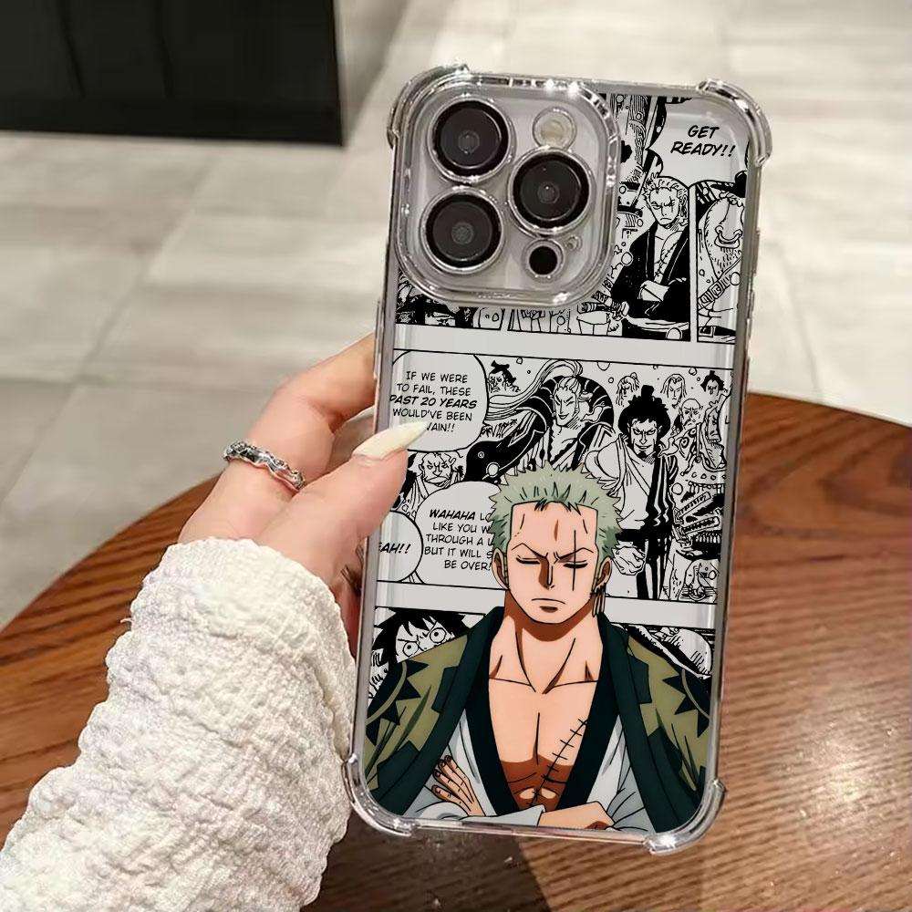 Anime O-One Pieces Shanks Soft Funda For iPhone 17 Pro 16 15 14 13 12 11 Pro Max Case 17 Plus 17E 16E 17Air Silicone Phone Cover