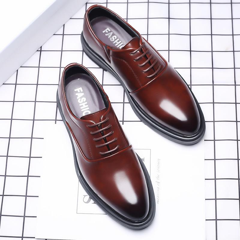 Business Men Formal Shoes Black Leather Shoes Mens Fashion Casual Dress Shoes Classic Italian Formal Oxford Shoes For Men