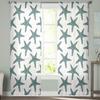 Starfish Texture Aqua In Summer Chiffon Sheer Curtains For Living Room Bedroom Decoration Window Tulle Curtains Drapes