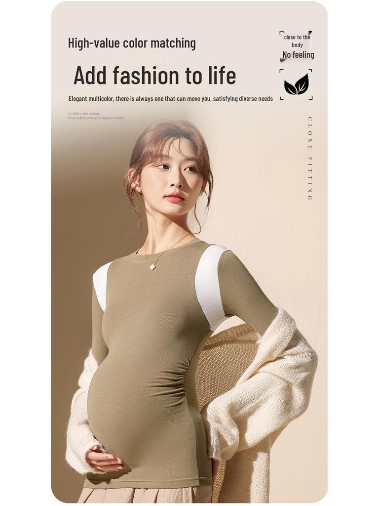 Maternity Modal Long Sleeve Base Layer Top