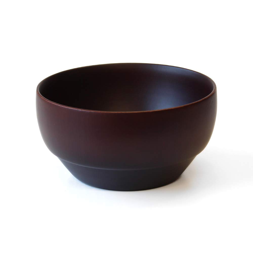 

Kishu Lacquerware, Kakuda Seibei Shoten, DS Soup Bowl L, Nano-coated, Dishwasher Safe, Dark Brown WR-470229