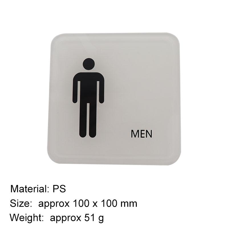 Male and Female Toilet Signage Sign Restroom Label WC Door Signs Men Women Bathroom Indicator for Mall Shops Cafe Home House