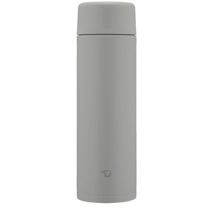 Zojirushi Water Bottle Seamless Lid 480ml Screw Stainless Mug Medium Gray