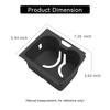 LUCKEASY for Zeekr 7X 2026+ Car Center Console Cup Holder Mat Silicone Cup Holder Insert Tray Interior Accessories Black