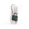 Michael Kors MK Mercer Solid French Lychee Texture Lock Leather Accordion Handbag Women Handbags Dark-Green 35S1GM9M2L-305