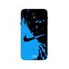 Phone Case - MANIACASE - Samsung Galaxy J7 2018 - TPU Silicone - Nike Logo - Black and Blue