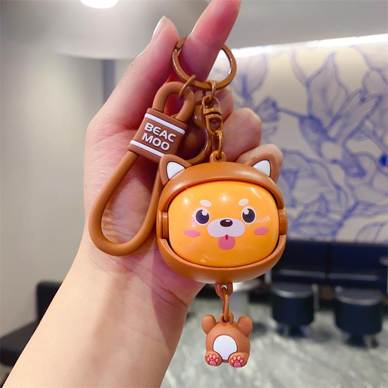 

Креативная декомпрессионная капибара, меняющая лицо, игрушка-перевертыш, брелок, женский кулон для сумки, брелок для ключей, подарок