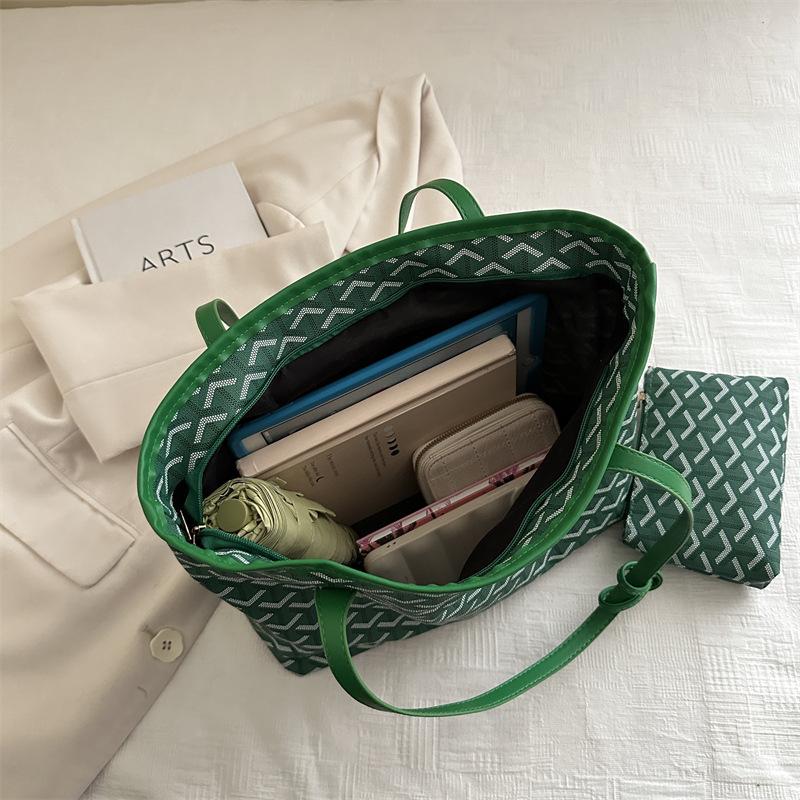 Bolsa tote grande com estampa vintage da moda de verão - bolsa de ombro exclusiva para uso casual na praia