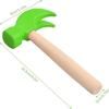 Mini Wooden Hammer Children's Learning Toy Hammer Creative DIY Wooden Woodworking Hammer Simulation Maintenance Tools