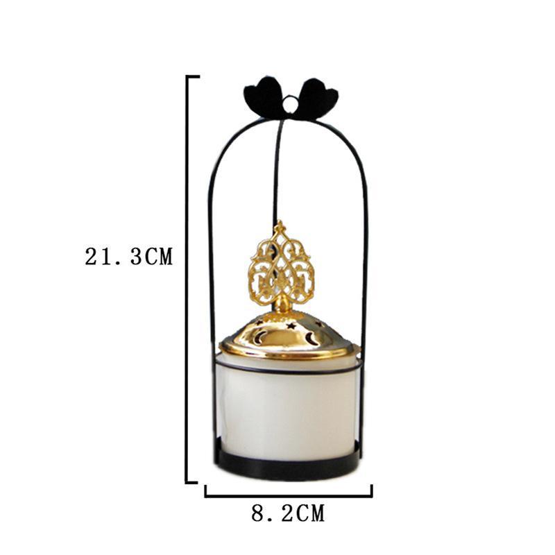 

Новая маленькая подставка для благовоний с конусами золотистого цвета, скандинавская подставка для благовоний с обратным потоком, подставка для ароматизаторов для дома, держатель для благовоний с конусами чёрный