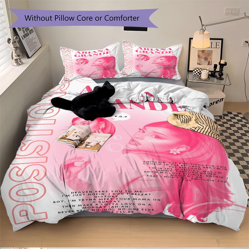 3Pcs Ariana Grande`S Music Poster Bedding