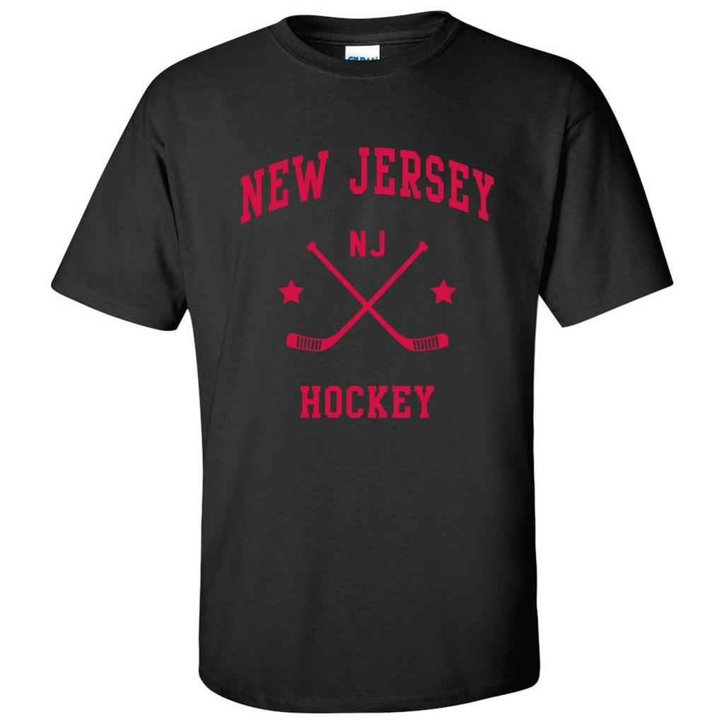 New Jersey Classic Hockey Arch Basic Cotton T-Shirt