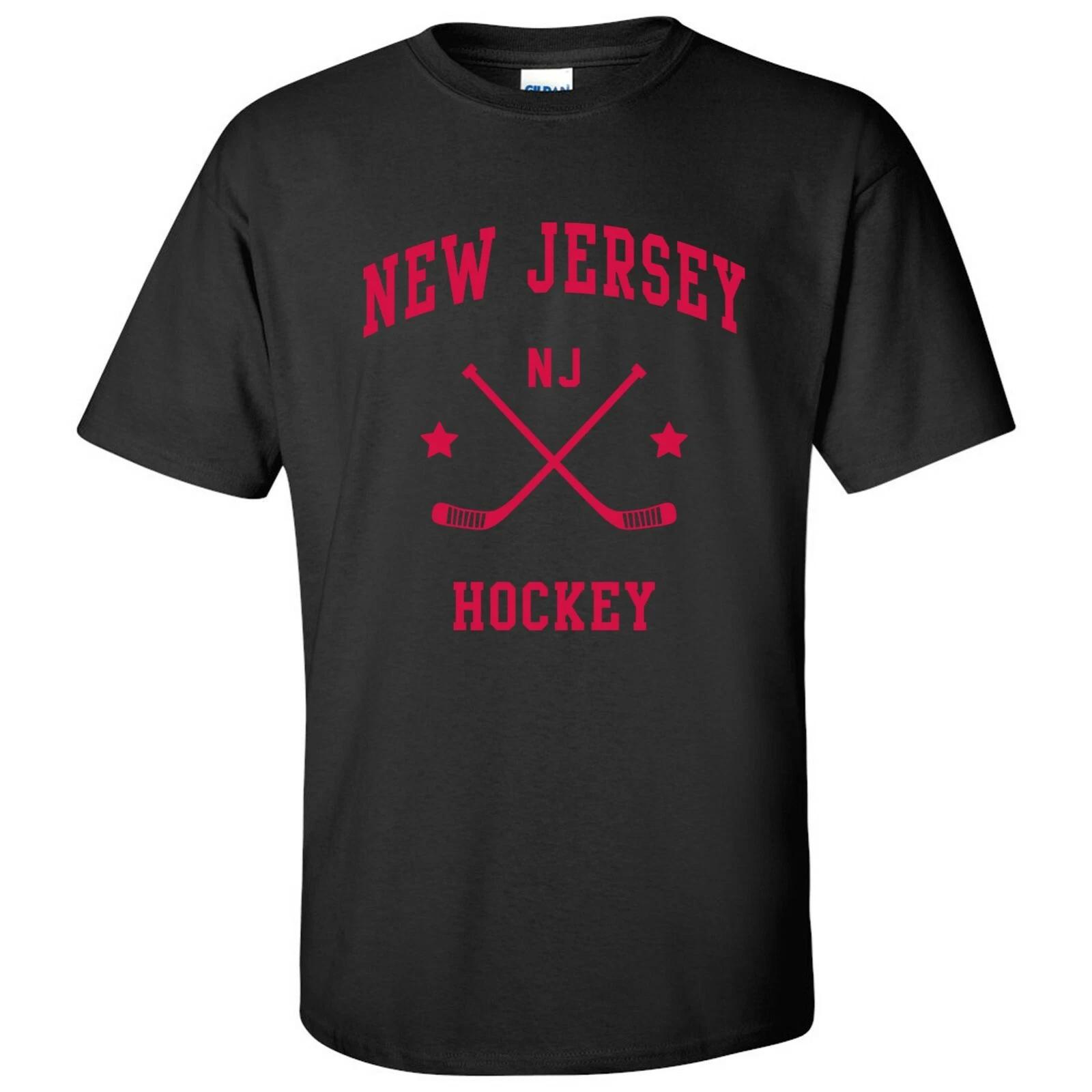 New Jersey Classic Hockey Arch Basic Cotton T-Shirt L