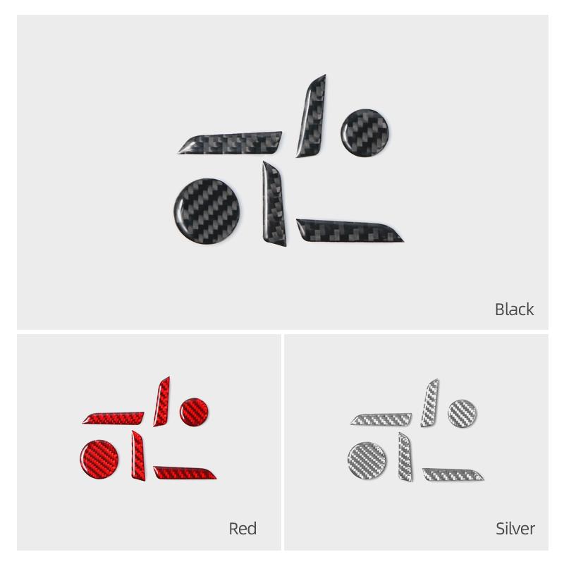 For Tesla Model 3 Model Y 2019-2026 Carbon Fiber Seat Adjustment Buttons Trim Protect Stickers Car Interior Tuning Accessories
