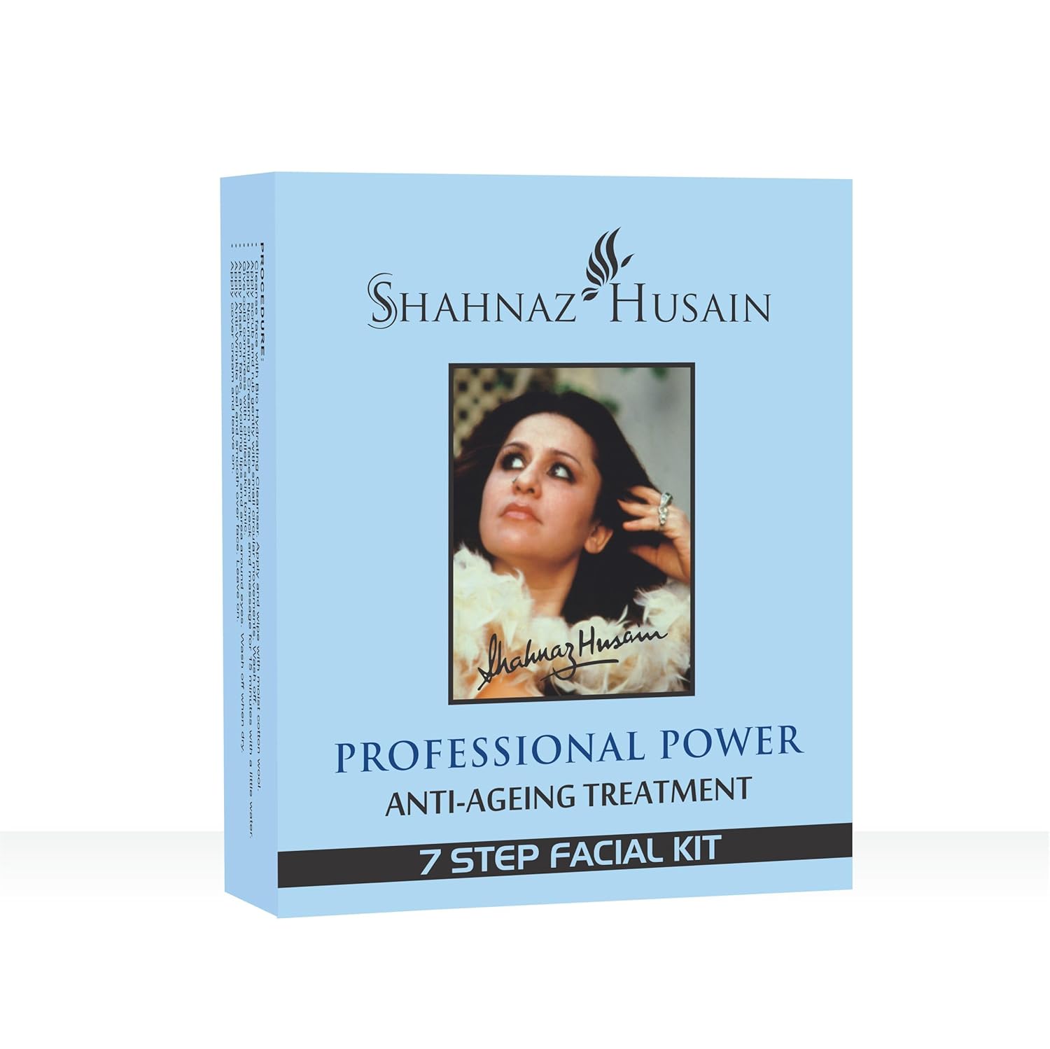 

Shahnaz Husain Professional Power Anti Ageing 7 Step Facial Kit Cleanser Scrub Mask Gel Skin Care Set 56 g Total