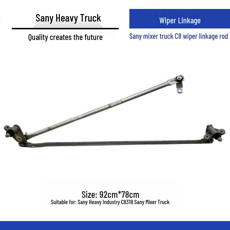 Sany Mixer Truck C8 Wiper Linkage Rod & 318 Wiper Fixing Bracket Assembly Standard